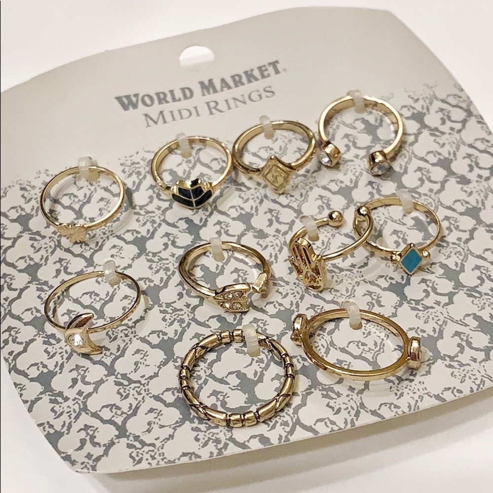 🌿2 for $25🌿 NWT World Market midi rings